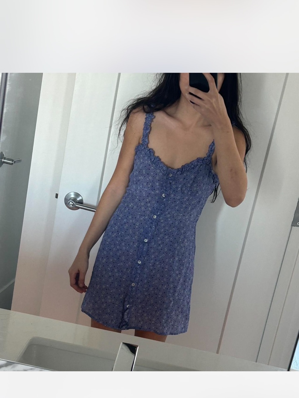 Realisation Par Purple Floral Button-Front Mini Dress